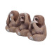 Three Wise Sloths 8cm
