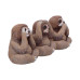 Three Wise Sloths 8cm