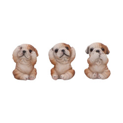 Three Wise Bulldogs 7.5cm