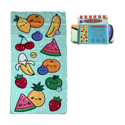 Microfibre Beach Towel - Foodiemals Watermelon & Summer Fruits