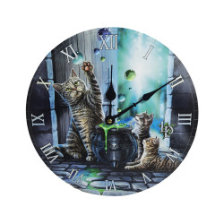 Wall Clock - Lisa Parker Hubble Bubble Cat and Kitten