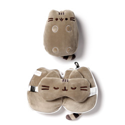 Relaxeazzz Travel Pillow & Eye Mask  - Pusheen the Cat