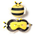 Relaxeazzz Travel Pillow & Eye Mask - Adorabugs Bee