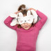 Relaxeazzz Travel Pillow & Eye Mask - Frances the Rabbit