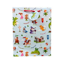 Gift Bag (Large) - Knights & Dragons