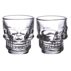 Shot Glass Set of 2 - Skulls (60ml)