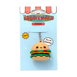 3D PVC Keyring - Foodiemals Hammy the Burger