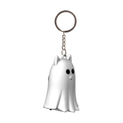 3D PVC Keyring - Spooky Ghost