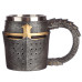 Decorative Tankard - Medieval Helmet & Chain Mail