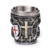 Decorative Shot Glass - Medieval Knight with White & Red Shield