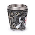 Decorative Shot Glass - Medieval Knight with White & Red Shield