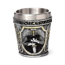 Decorative Shot Glass - Medieval Black Knight