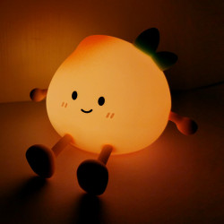 Sleep Lamp Night Light & Phone Stand - Foodiemals Peach