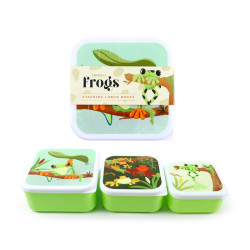 Lunch Boxes Set of 3 (M/L/XL) - Tropical Tree Frog