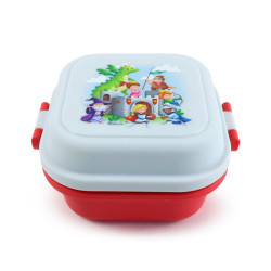 Bento Clip Lock Snack Lunch Box - Knights & Dragons
