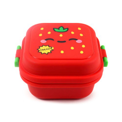 Bento Clip Lock Snack Lunch Box - Elidi the Strawberry Foodiemals