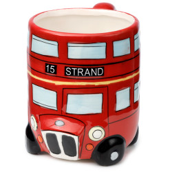 Novelty Shaped Ceramic Mug - London Icons Red Routemaster Bus