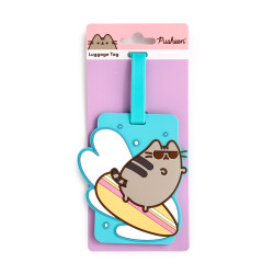 PVC Luggage Tag - Pusheen the Cat Summer Surfer