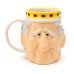 Ceramic Shaped Head Mug - King Charles III