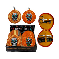 5 Piece Round Manicure Set - Day of the Dead