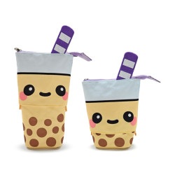 Canvas Pop Up Pencil Case - Foodiemals Boba the Bubble Tea