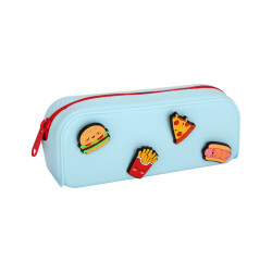 Silicone Pencil Case with Charms - Foodiemals