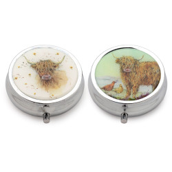 Pill Box - Jan Pashley Highland Coo