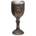 Decorative Goblet - Brushed Gold Wood Effect Pirate