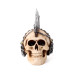 Decorative Ornament - Punk Skull with Chains & Blades Mohican