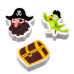 Eraser 3 Piece Set - Jolly Rogers Pirate