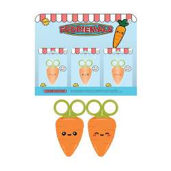 Kids Scissors in Holder - Foodiemals Cecil the Carrot