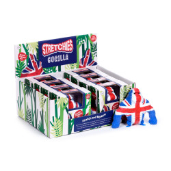 Stretchy Stress Fidget Toy - Union Jack Gorilla 9.5cm