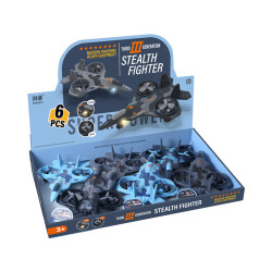 Kids Friction Action Toy - Stealth Fighter
