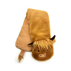 Microwavable Plush Neck Warmer Lavender Heat Pack - Highland Coo