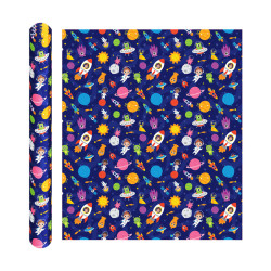 Wrapping Paper 3m Roll - Space Cadet