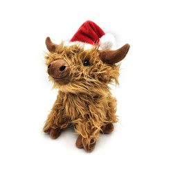 Plush Door Stop - Christmas Highland Coo