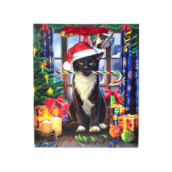 Christmas Gift Bag Large - Lisa Parker Christmas Krampus Cat