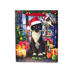 Christmas Gift Bag (Medium) - Lisa Parker Christmas Krampus Cat